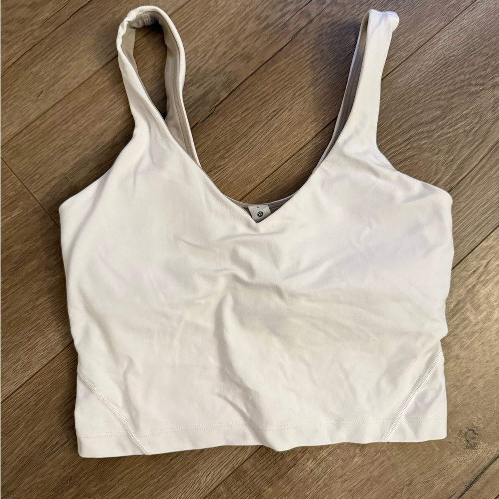 lululemon athletica White Crop Top